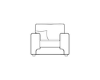 Enzo Track Arm Sofa Range Armchair - Home Store Living