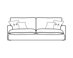 3 Seater (L210cm x D100cm x H90cm)