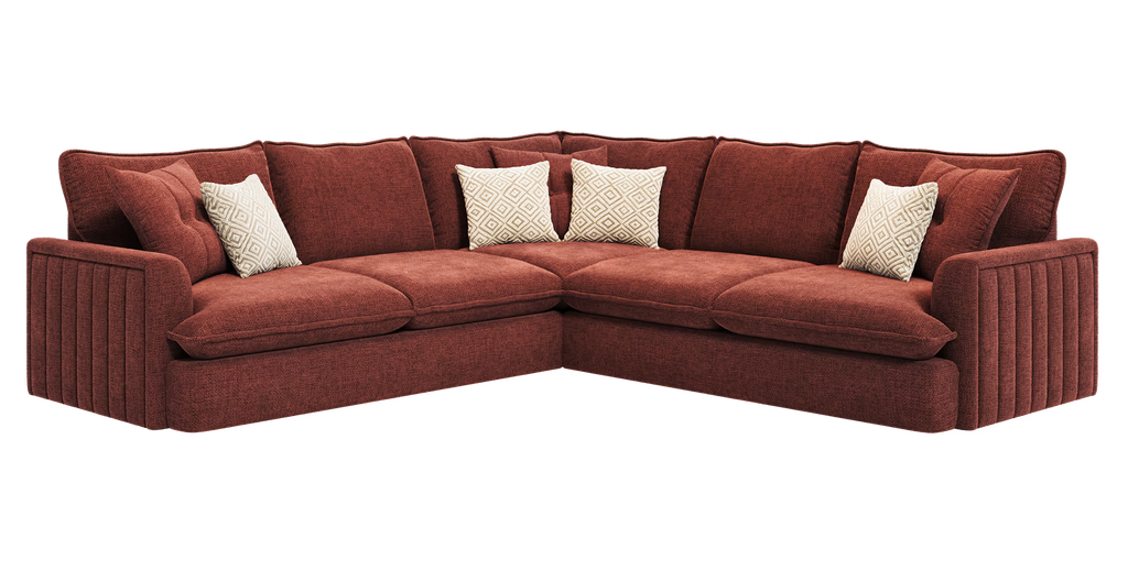 Bromley Fluted Chenille Sofa Range - Home Store Living