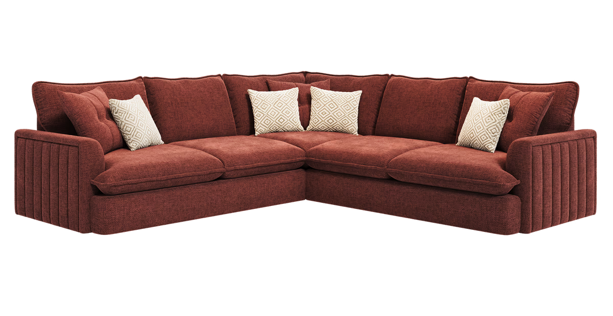 Bromley Fluted Chenille Sofa Range - Home Store Living