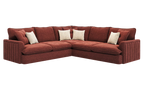 Bromley Fluted Chenille Sofa Range w/ Accents Lebus