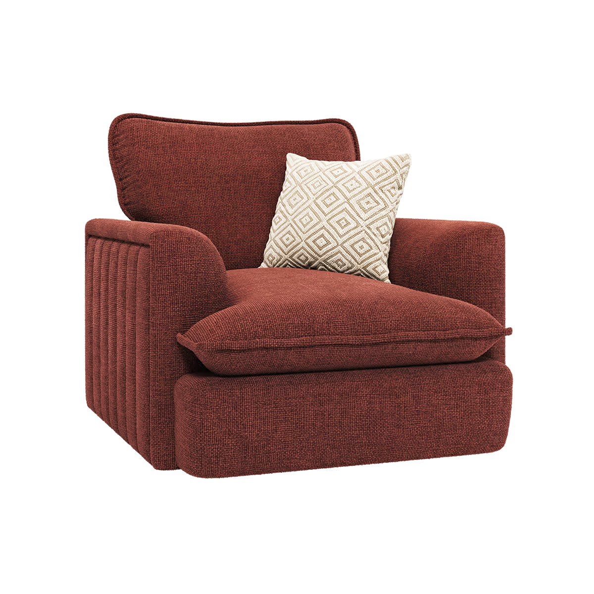 Bromley Fluted Chenille Sofa Range w/ Accents Lebus