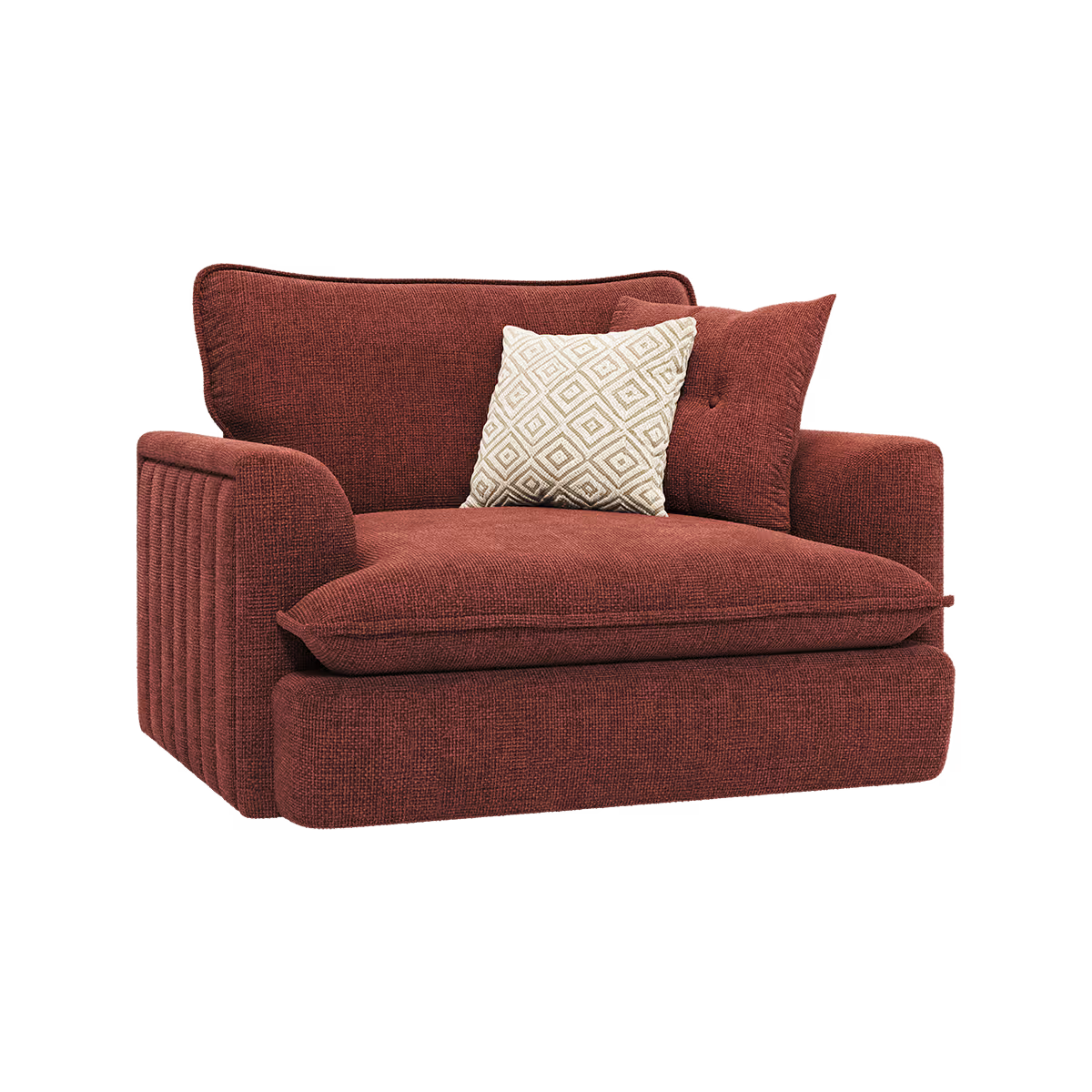 Bromley Fluted Chenille Sofa Range w/ Accents Lebus