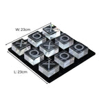 Crystal Tic-Tac-Toe Decorative Game Board 23cm Ivan