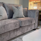 Sienna Low Pile Velvet 2+3 Seater Sofa Set