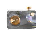 Crystal Glass Retro Camera Decorative Ornament 17cm Ivan