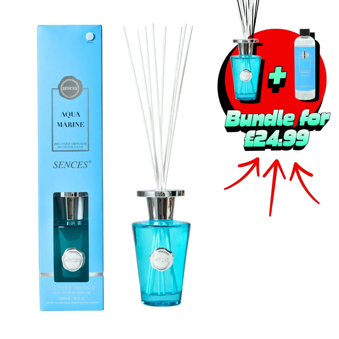 Aqua Marine 300ml Sences Reed Diffuser - Inspired By Cool Waters Baltus Ltd