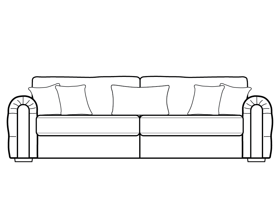 Charles Chesterfield Sofa Range Grand Sofa - Home Store Living
