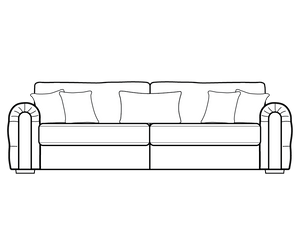 Grand Sofa (L268cm x D95cm x H85cm)