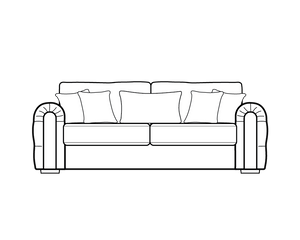 2 Seater (L201cm x D95cm x H85cm)