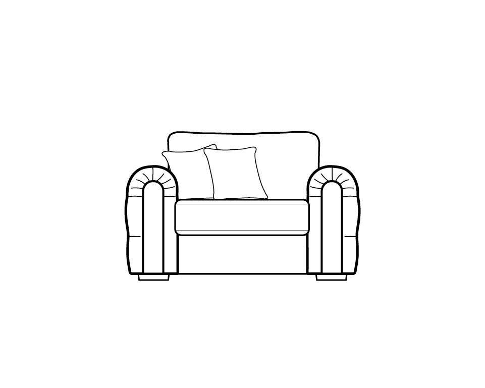 Charles Chesterfield Sofa Range Love Chair - Home Store Living