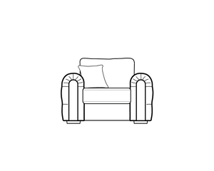 Armchair (L108cm x D95cm x H85cm)