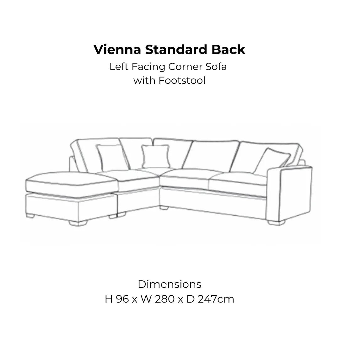 Vienna Standard Back Sofa Range Home Store Living