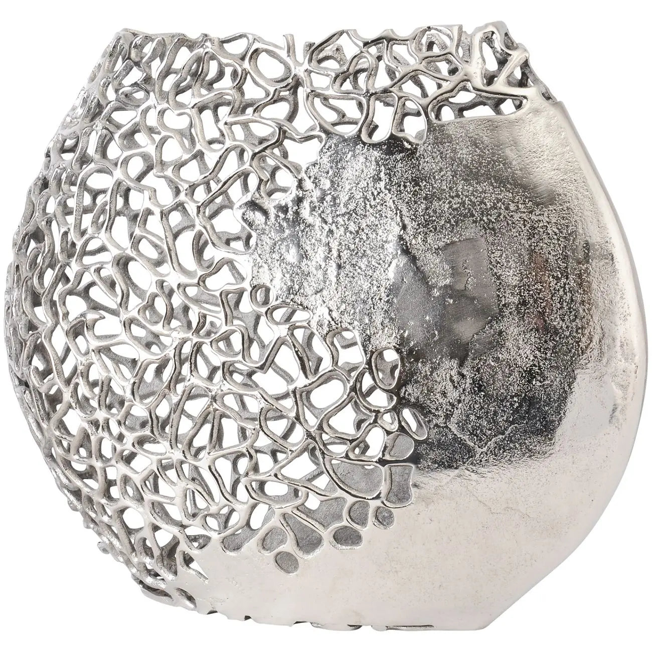 Apo Coral Ellipse Aluminium Vase Libra