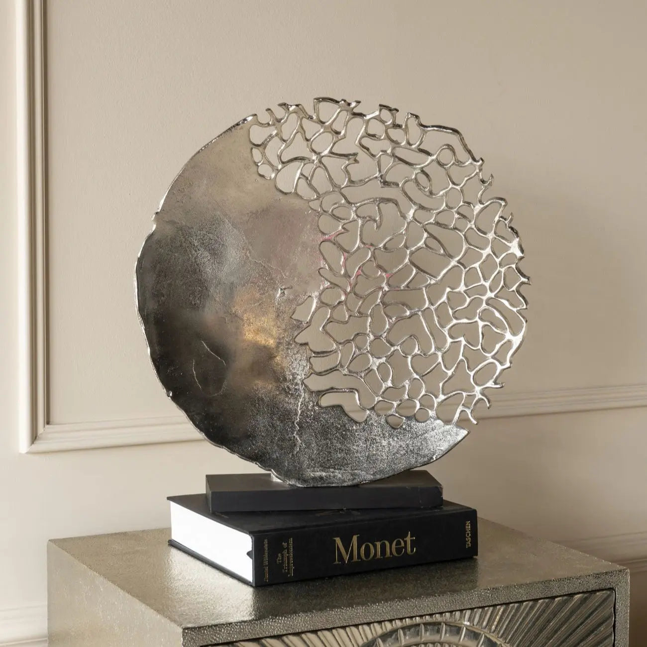 Coral Aluminium Sculpture Libra