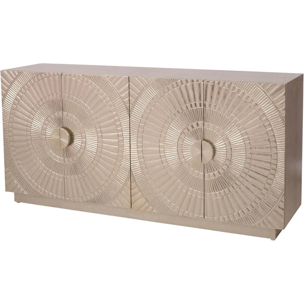 YS Coco 4 Door Silver Sideboard YS Interiors