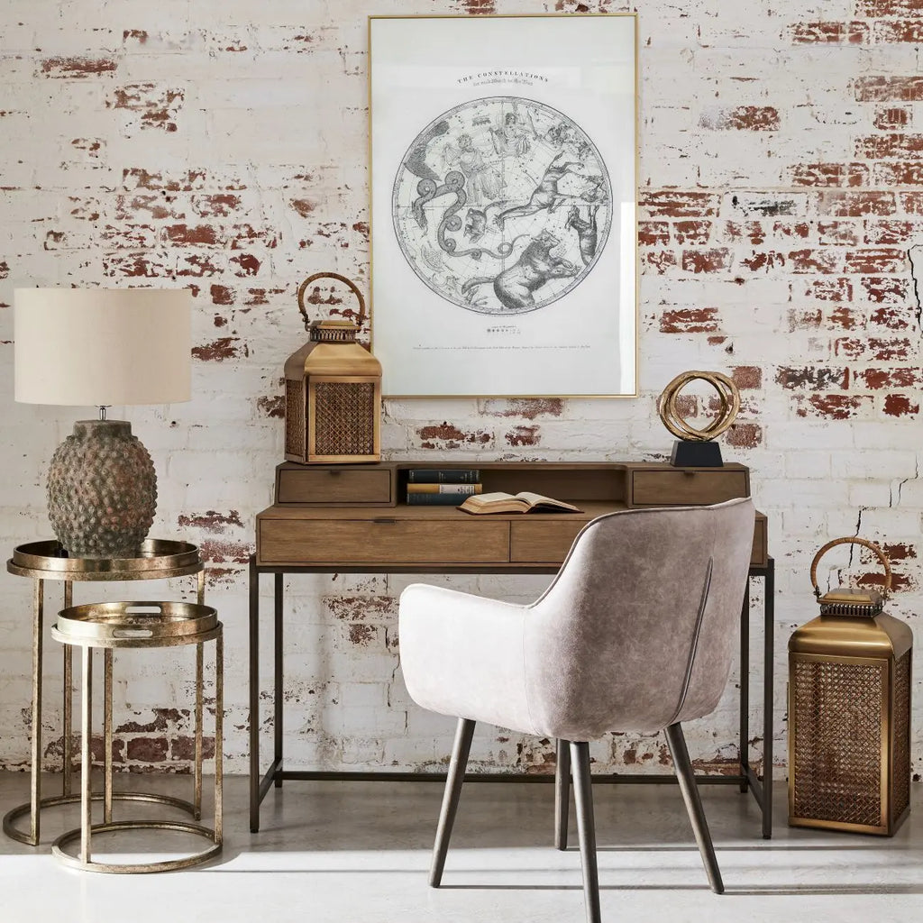 Constellation Map Set of 2 Side Tray Tables Home Store Living