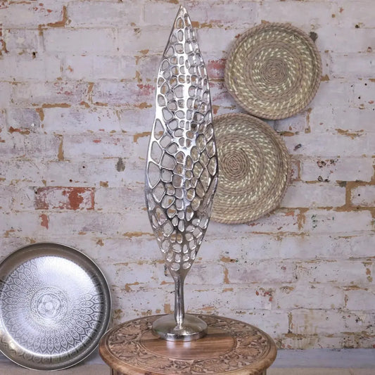 Skeleton Leaf Sculpture Home Store Living