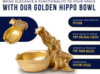 Gold 42cm Hungry Hippo Storage Bowl Mcgowan and rutherford