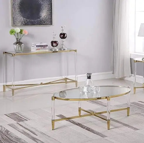 MARISSA gold and glass furniture Vida living