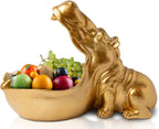 Gold 42cm Hungry Hippo Storage Bowl Mcgowan and rutherford