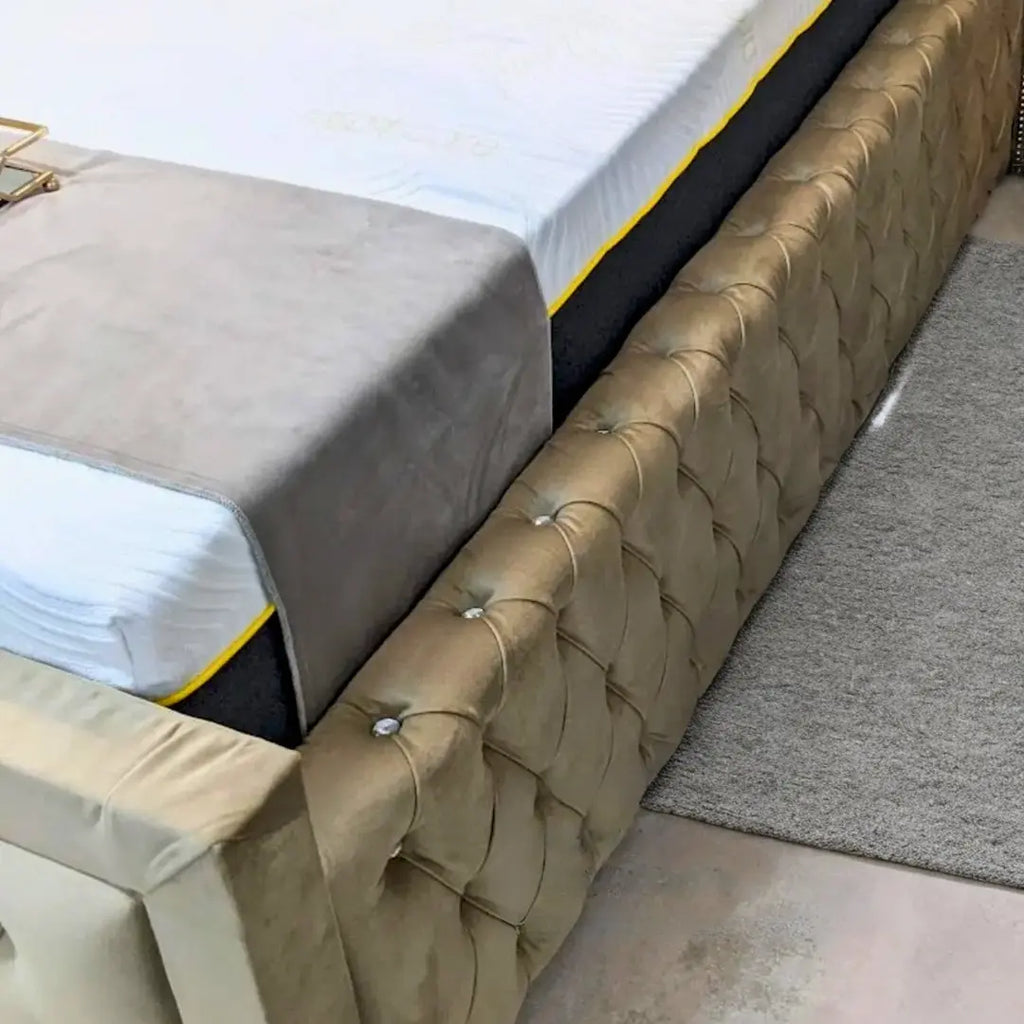 Ambassador Velvet Wing Bed Home Store Living
