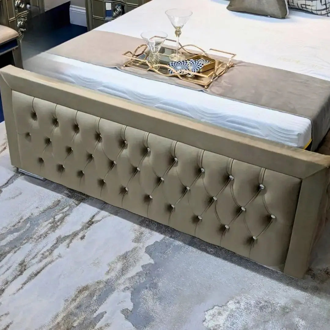 Ambassador Velvet Wing Bed Home Store Living