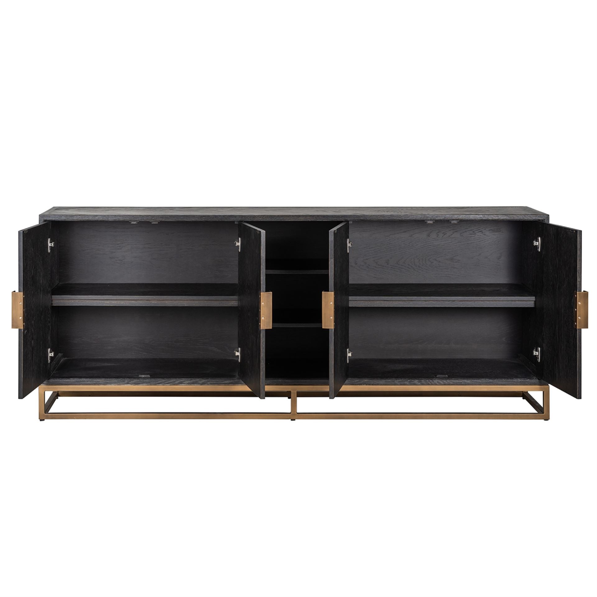 Blackbone Brass 4 Doors Sideboard Home Store Living