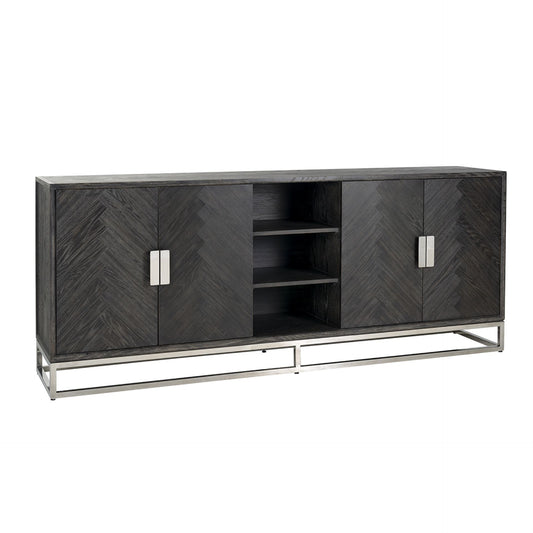 Blackbone Silver 4 Doors Sideboard Home Store Living