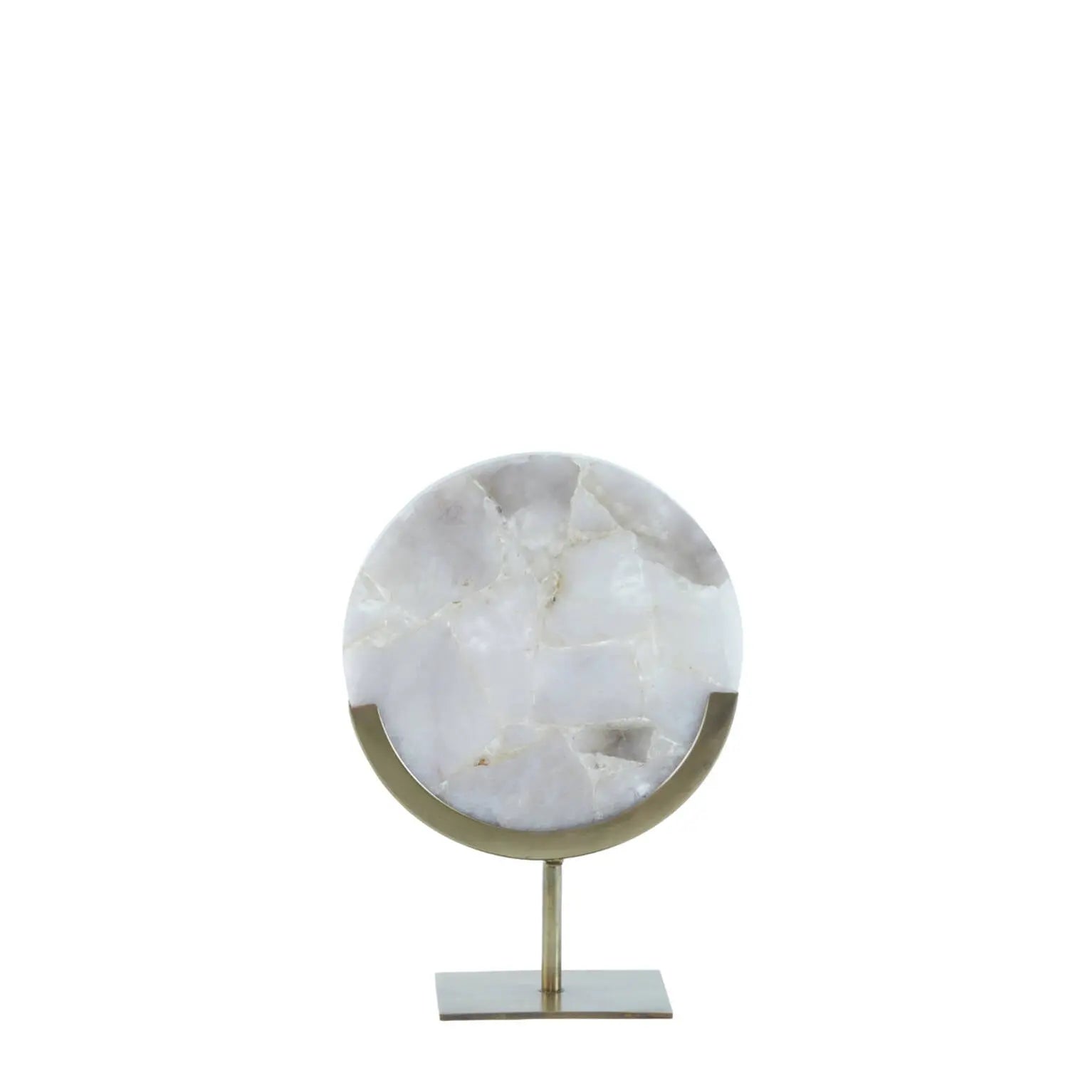 Ornament on base 25x10x35 cm GOUYA grey agate+antique bronze Light and Living