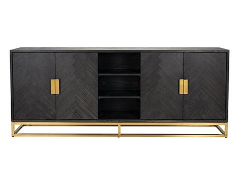 Blackbone Gold 4 Doors Sideboard Home Store Living