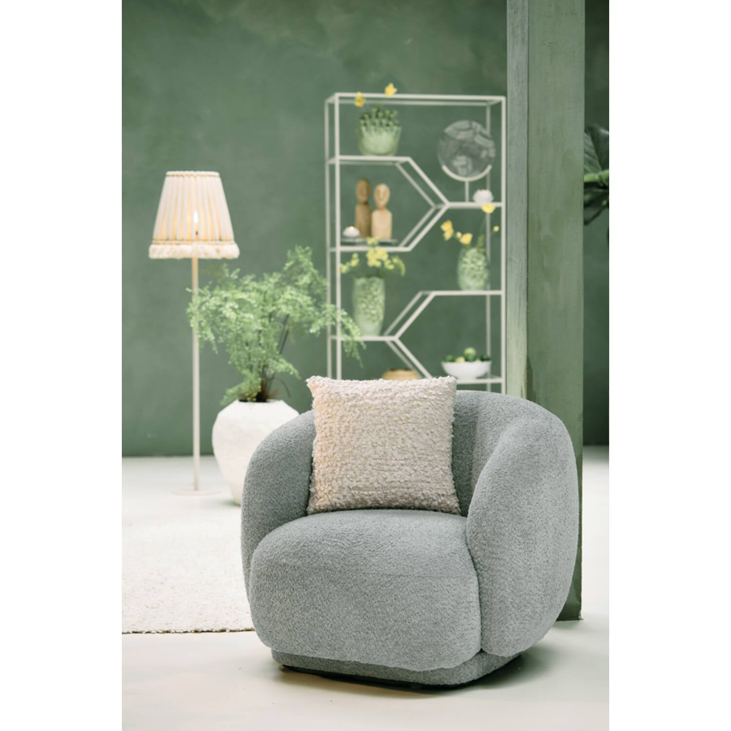 Small Humada Natural Boucle Cushion