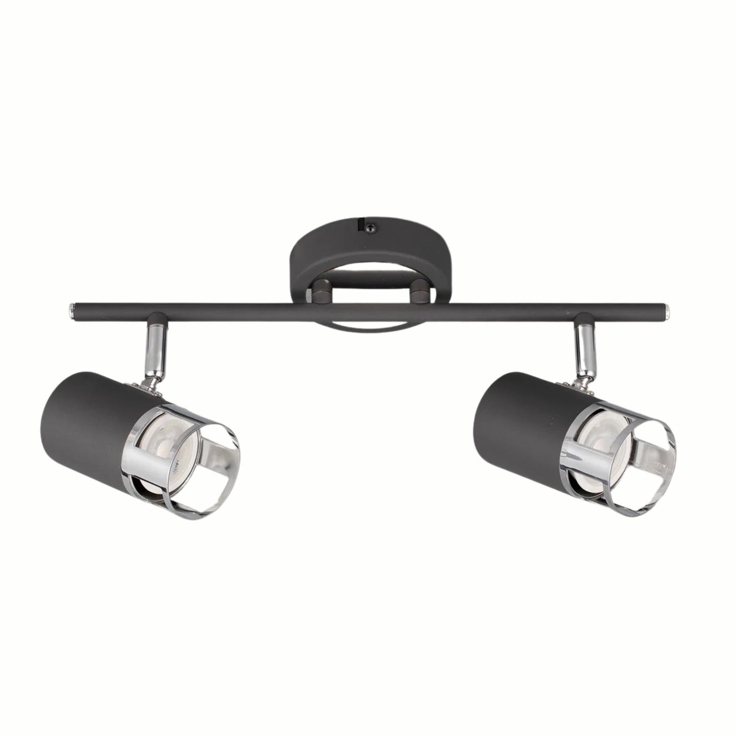 Sofia 2 Light Linear Bar Spotlight GU10, Graphite / Polished Chrome Home Store Living