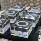 Crystal Tic-Tac-Toe Decorative Game Board 23cm Ivan