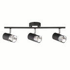 Sofia 3 Light Linear Bar Spotlight GU10, Graphite / Polished Chrome Home Store Living