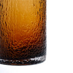 43cm Amber Decorative Glass Bottle with Lid - Home Store Living
