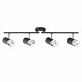 Sofia 4 Light Linear Bar Spotlight GU10, Graphite / Polished Chrome Home Store Living