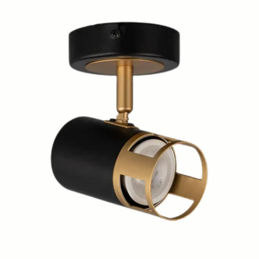 Sofia 1 Light Spotlight GU10, Black / Painted Gold Home Store Living