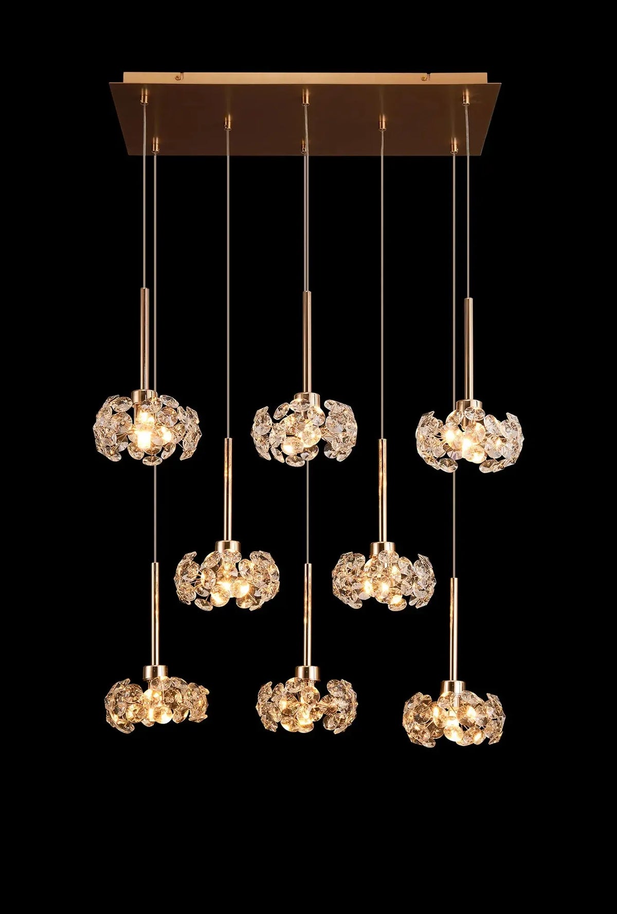 Brantley Rectangle Multiple Pendant Light Home Store Living