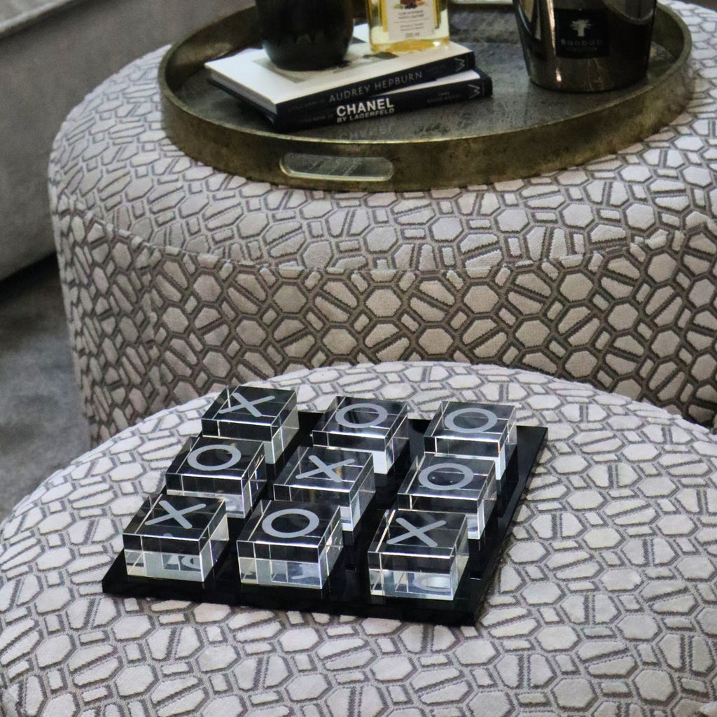 Crystal Tic-Tac-Toe Decorative Game Board 23cm Ivan