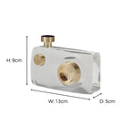 Small Crystal Glass Retro Camera Decorative Ornament 13cm Ivan