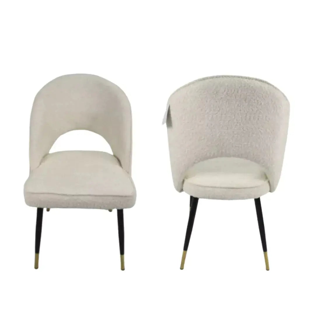 Venice Dining Chair with Black Legs (Set of 2) Home Store Living