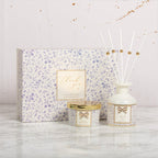 'Thank You' Oud & Bergamot Candle/ Reed Diffuser Gift Set Lesser & Pavey Ltd