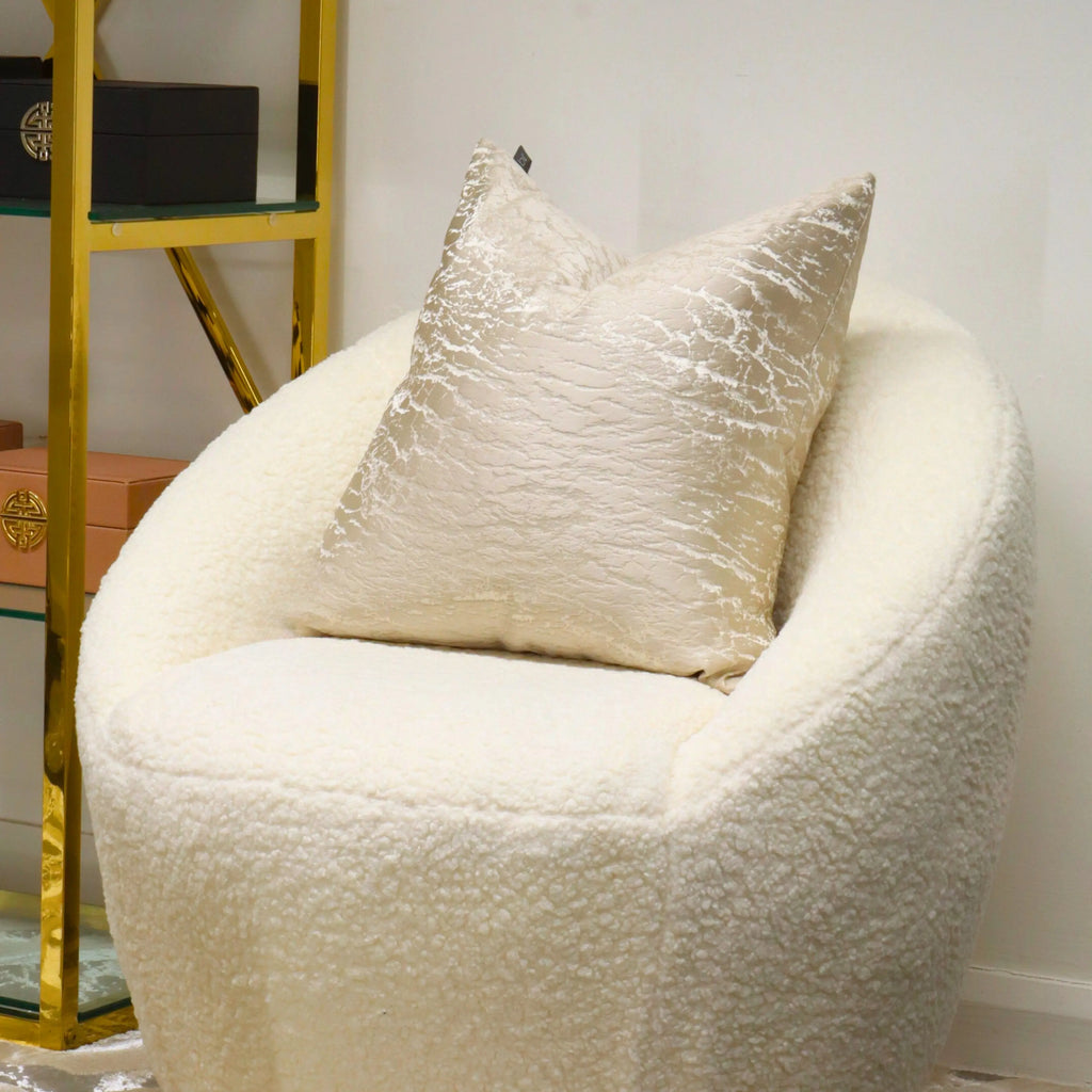 Large Hamlet Titanium Polyester Feather Filled Cushion riva home
