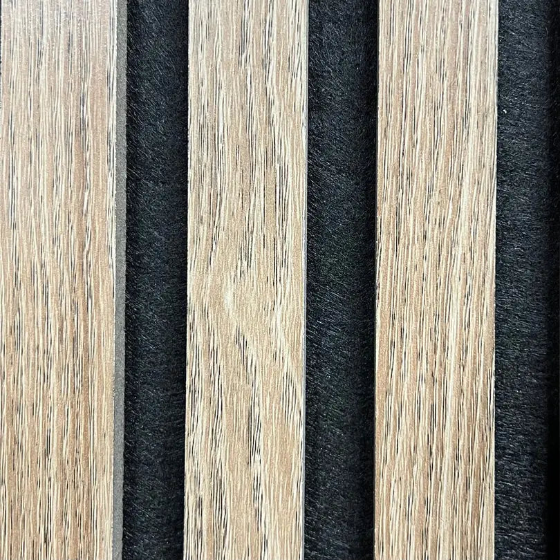 Natural Oak Acoustic Timber Slat Wall Panel - 2400mm x 600mm AWS