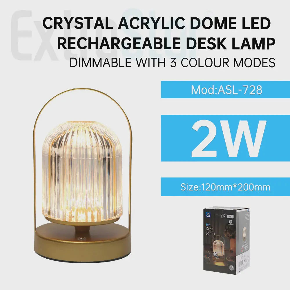 Crystal Dome and Golden Handle Table Lamp(ASL-728) extrastar