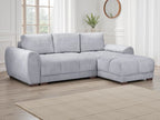 Azzuro Plush Velvet Universal Corner Sofabed Honeypot