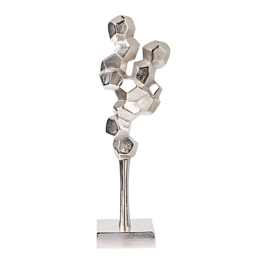 Abstract Nickel Sculpture Home Store Living