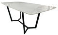 Jessica 1.8m Kasi Gold Ceramic Dining Table AWS TRADING LTD