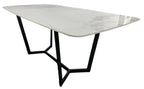 Jessica 1.8m Kasi Gold Ceramic Dining Table AWS TRADING LTD